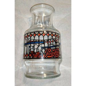 Pepsi Cola Carafe Pitcher Tiffany Style Vintage 1970s